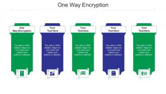One way encryption ppt powerpoint presentation professional information cpb