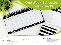 One Week Schedule With Notes Diary