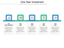 One year investment ppt powerpoint presentation gallery deck cpb