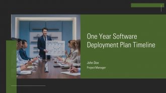 One Year Software Deployment Plan Timeline PPT Graphics AT