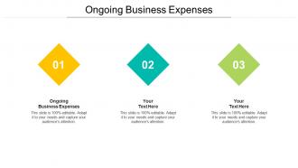 Ongoing business expenses ppt powerpoint presentation portfolio icons cpb