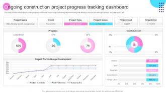 Ongoing Construction Project Progress Tracking Dashboard Transforming Architecture Playbook