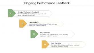 Ongoing Performance Feedback Ppt Powerpoint Presentation Professional Icons Cpb