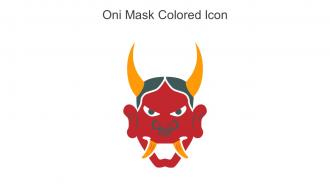 Oni Mask Colored Icon In Powerpoint Pptx Png And Editable Eps Format
