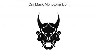 Oni Mask Monotone Icon In Powerpoint Pptx Png And Editable Eps Format
