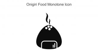Onigiri Food Monotone Icon In Powerpoint Pptx Png And Editable Eps Format