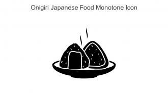 Onigiri Japanese Food Monotone Icon In Powerpoint Pptx Png And Editable Eps Format