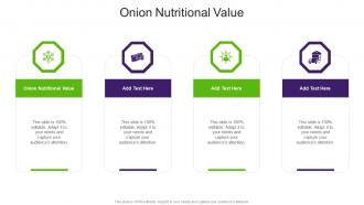 Onion Nutritional Value In Powerpoint And Google Slides Cpb