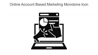 Online Account Based Marketing Monotone Icon In Powerpoint Pptx Png And Editable Eps Format