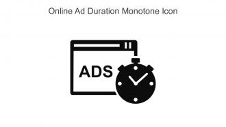 Online Ad Duration Monotone Icon In Powerpoint Pptx Png And Editable Eps Format