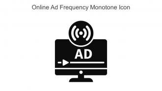 Online Ad Frequency Monotone Icon In Powerpoint Pptx Png And Editable Eps Format