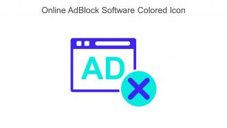 Online AdBlock Software Colored Icon In Powerpoint Pptx Png And Editable Eps Format