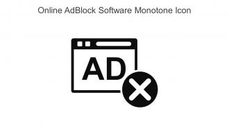 Online AdBlock Software Monotone Icon In Powerpoint Pptx Png And Editable Eps Format
