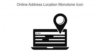 Online Address Location Monotone Icon In Powerpoint Pptx Png And Editable Eps Format