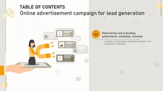 Online Advertisement Campaign For Lead Generation Powerpoint Presentation Slides MKT CD V Good Informative