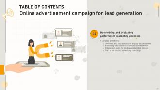 Online Advertisement Campaign For Lead Generation Powerpoint Presentation Slides MKT CD V Visual Informative
