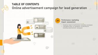 Online Advertisement Campaign For Lead Generation Powerpoint Presentation Slides MKT CD V Researched Analytical