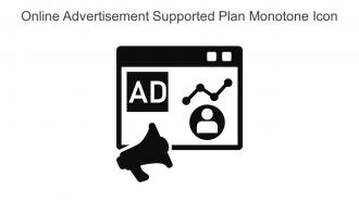 Online Advertisement Supported Plan Monotone Icon In Powerpoint Pptx Png And Editable Eps Format
