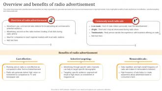 Online Advertisement Techniques Overview And Benefits Of Radio Advertisement MKT SS V