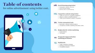 Online Advertisement Using Twitter Powerpoint Presentation Slides Impactful Editable