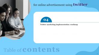 Online Advertisement Using Twitter Powerpoint Presentation Slides Visual Editable