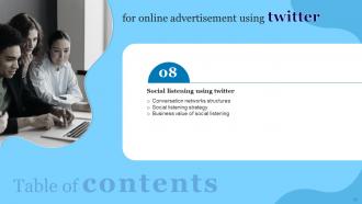 Online Advertisement Using Twitter Powerpoint Presentation Slides Template Impactful