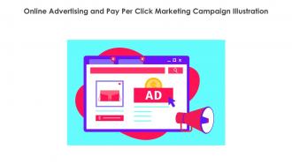 Online Advertising And Pay Per Click Marketing Campaign Illustration