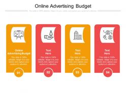 Online advertising budget ppt powerpoint presentation outline design ideas cpb