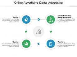 Online advertising digital advertising ppt powerpoint presentation icon grid cpb