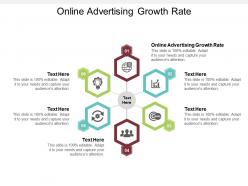 Online advertising growth rate ppt powerpoint presentation model pictures cpb