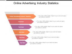 Online advertising industry statistics ppt powerpoint presentation layouts cpb
