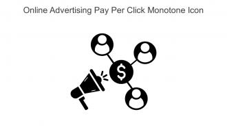 Online Advertising Pay Per Click Monotone Icon In Powerpoint Pptx Png And Editable Eps Format