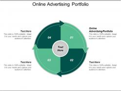 Online advertising portfolio ppt powerpoint presentation ideas influencers cpb
