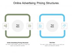 Online advertising pricing structures ppt powerpoint presentation slides cpb