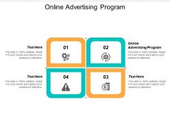 Online advertising program ppt powerpoint presentation ideas designs cpb