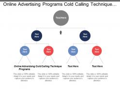 Online advertising programs cold calling technique hiring policies