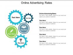 Online advertising rates ppt powerpoint presentation professional smartart cpb