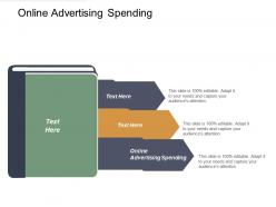 Online advertising spending ppt powerpoint presentation icon examples cpb