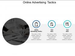 Online advertising tactics ppt powerpoint presentation ideas gridlines cpb
