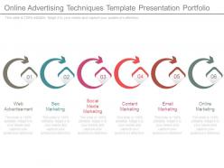 Online advertising techniques template presentation portfolio