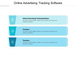 Online advertising tracking software ppt powerpoint presentation gallery portrait cpb