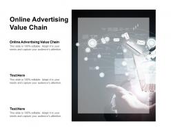 Online advertising value chain ppt powerpoint presentation layouts tips cpb