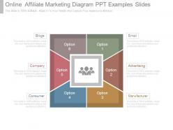 Online affiliate marketing diagram ppt examples slides