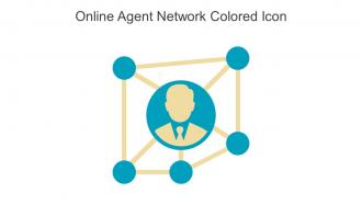 Online Agent Network Colored Icon In Powerpoint Pptx Png And Editable Eps Format