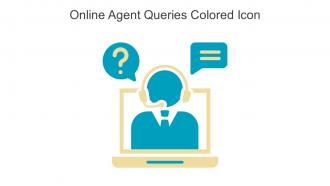 Online Agent Queries Colored Icon In Powerpoint Pptx Png And Editable Eps Format