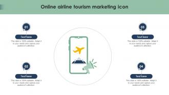 Online Airline Tourism Marketing Icon