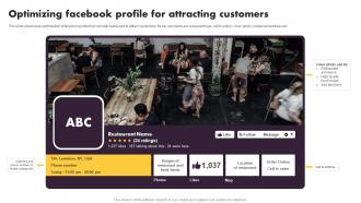 Online And Offline Marketing Tactics Optimizing Facebook Profile For Attracting Customers