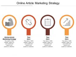 Online article marketing strategy ppt powerpoint presentation gallery background cpb
