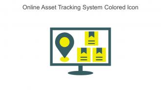 Online Asset Tracking System Colored Icon In Powerpoint Pptx Png And Editable Eps Format