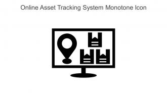 Online Asset Tracking System Monotone Icon In Powerpoint Pptx Png And Editable Eps Format